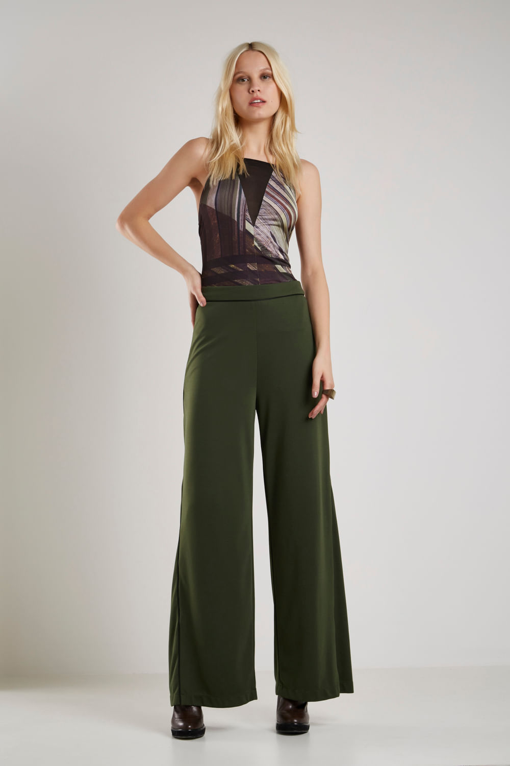 Calça Malha Pantalona