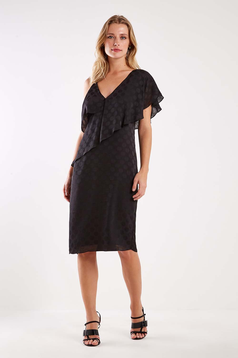 Vestido Ball Ombro Alça - Preto