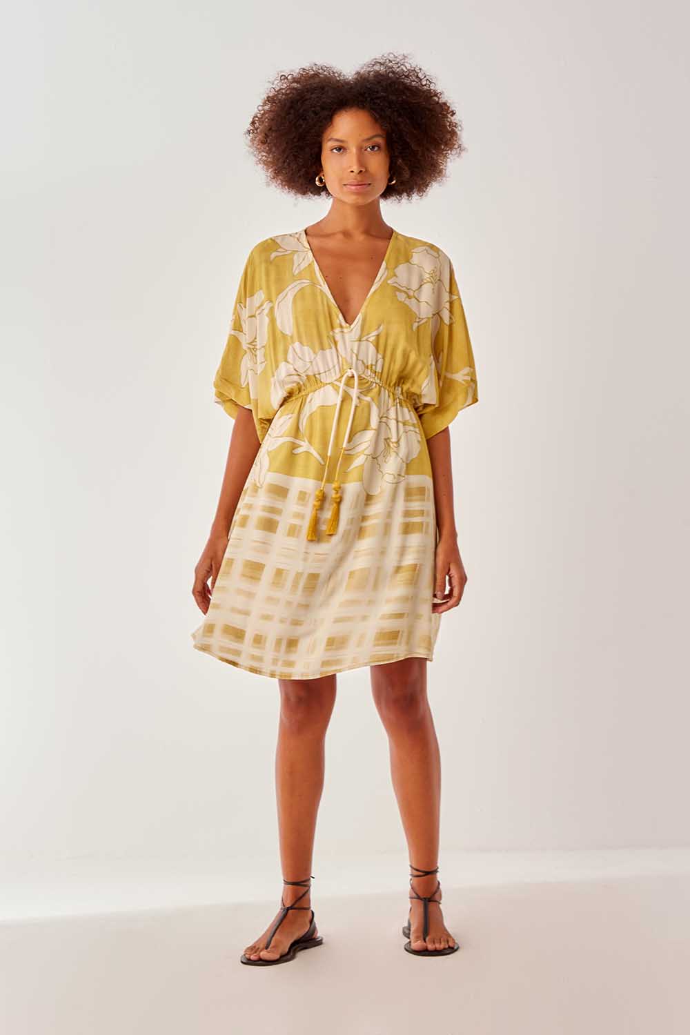 Vestido Estampa Aster Sol Curto - Est Aster Sol
