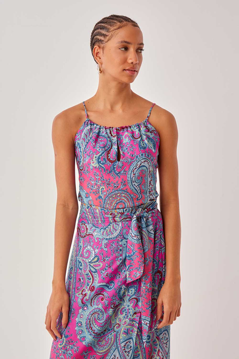 Blusa Alcinha Estampa Cashemere - Est Cashemere