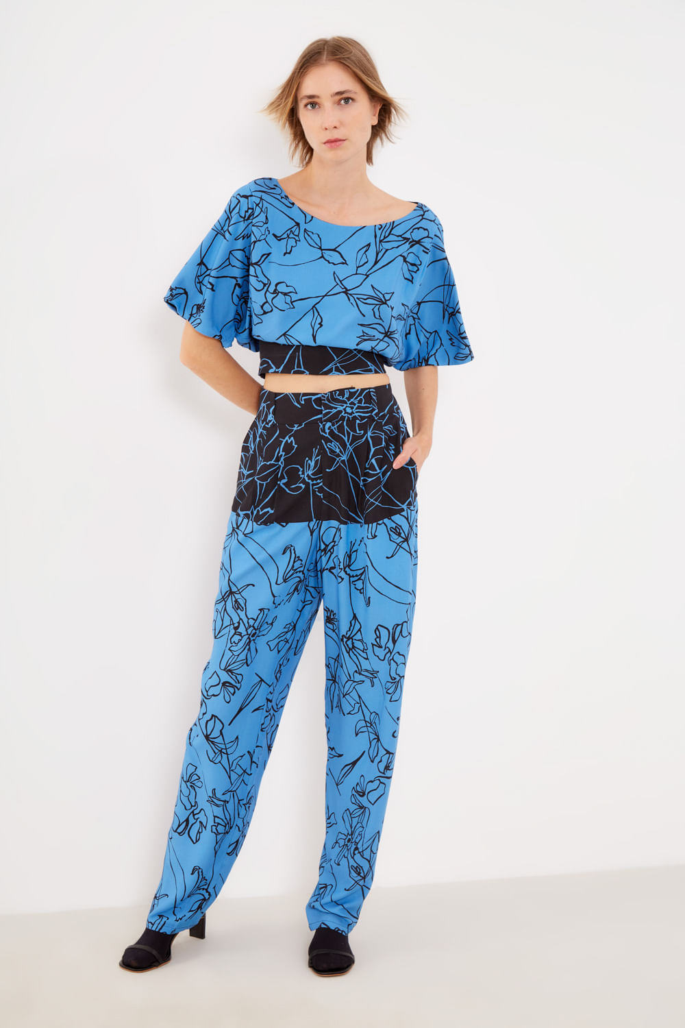Calça Estampa Aflorar Blue - Est Aflorar Blue