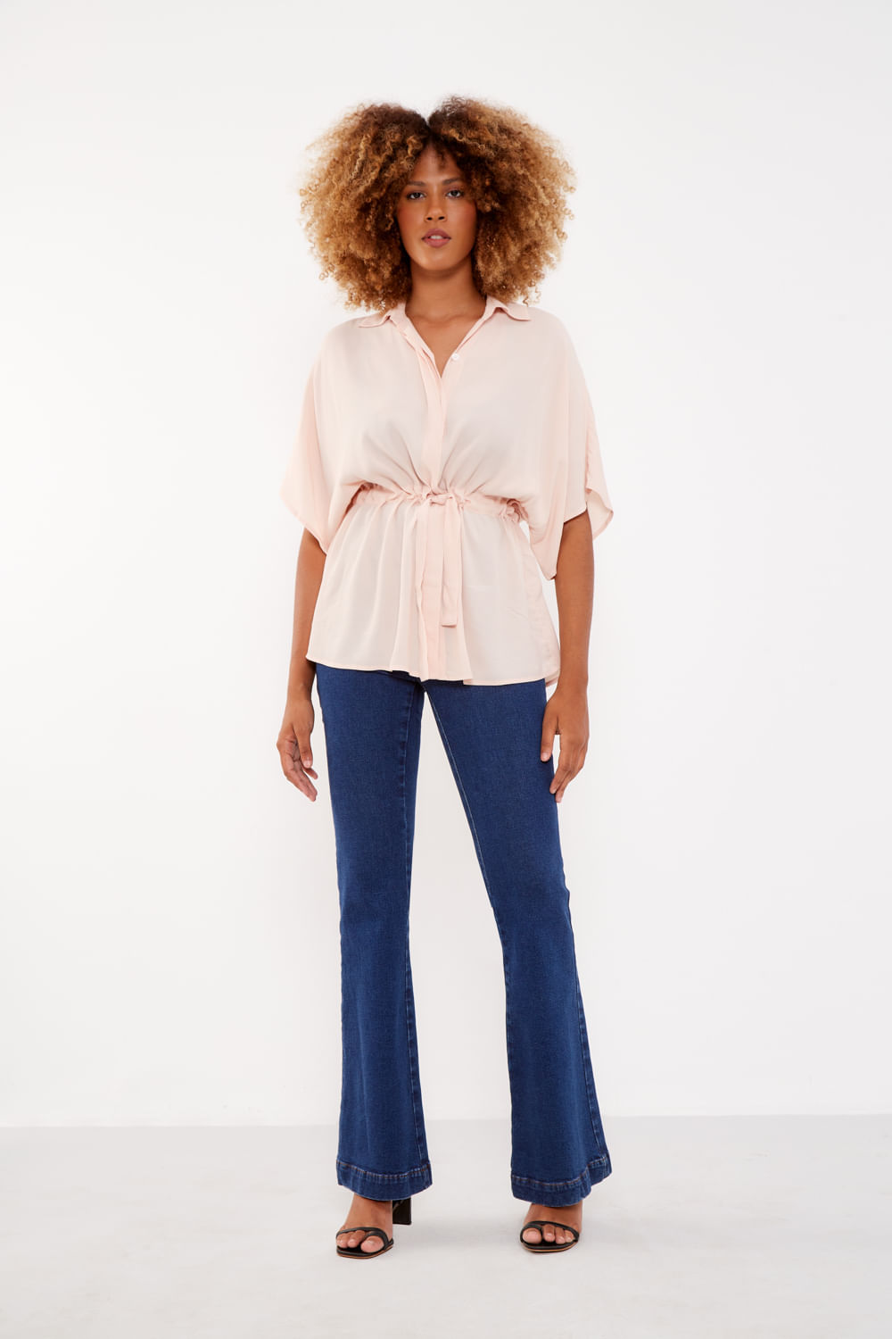 Blusa Ampla Amarracao - Rosa Venus