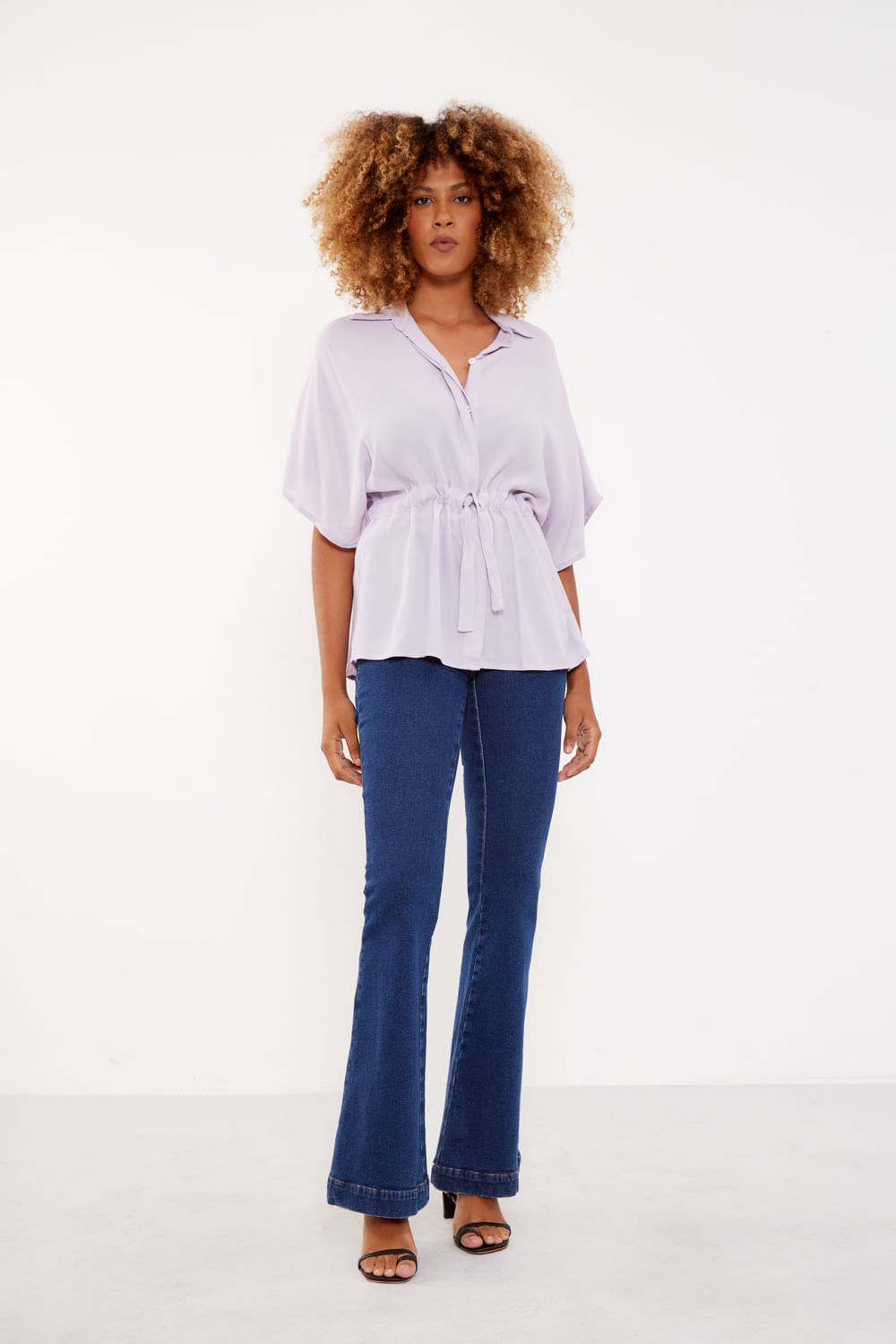 Blusa Ampla Amarracao - Lilas Por do Sol