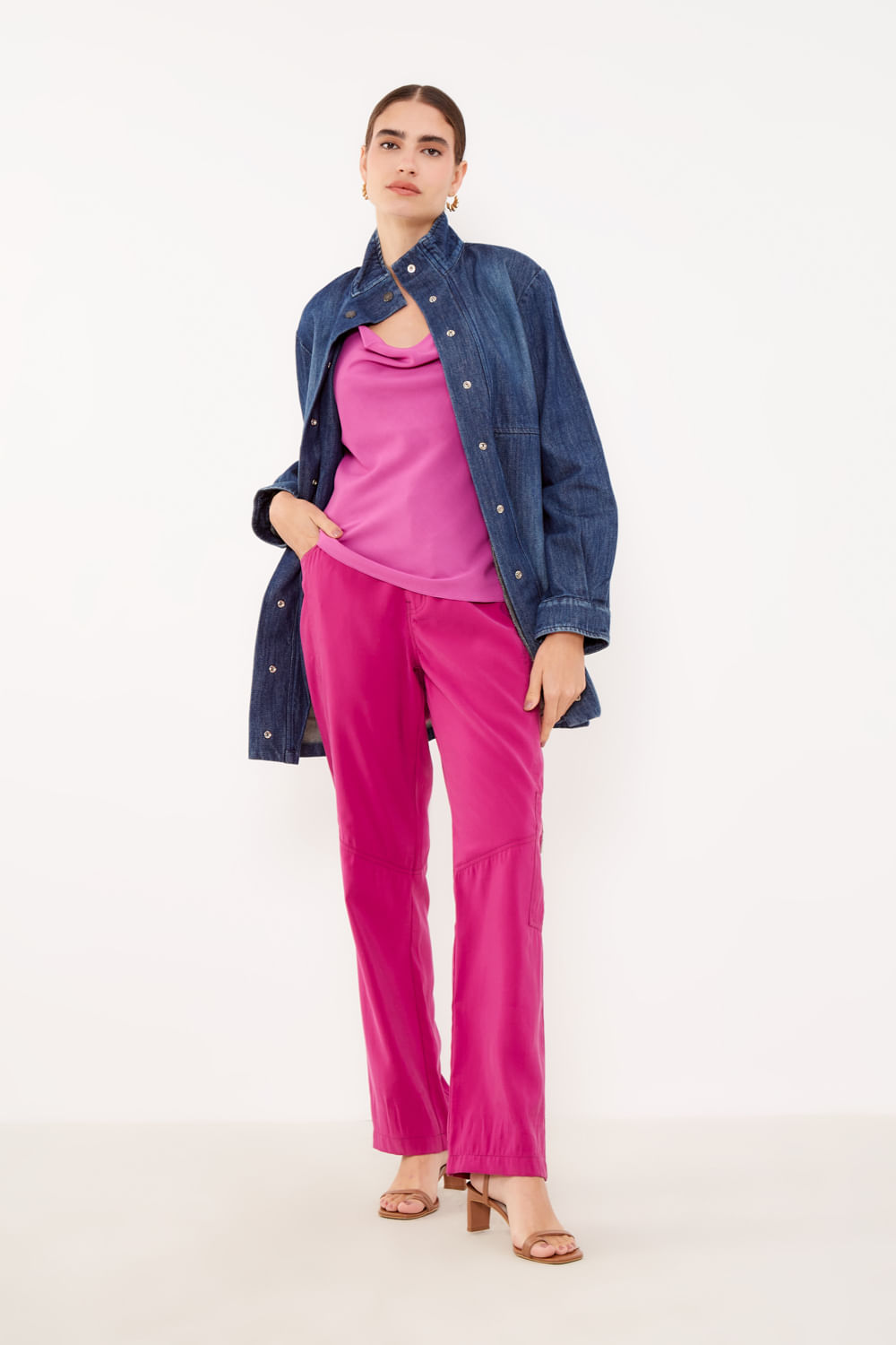 Blusa Casual Degage - Fucsia Cosmos