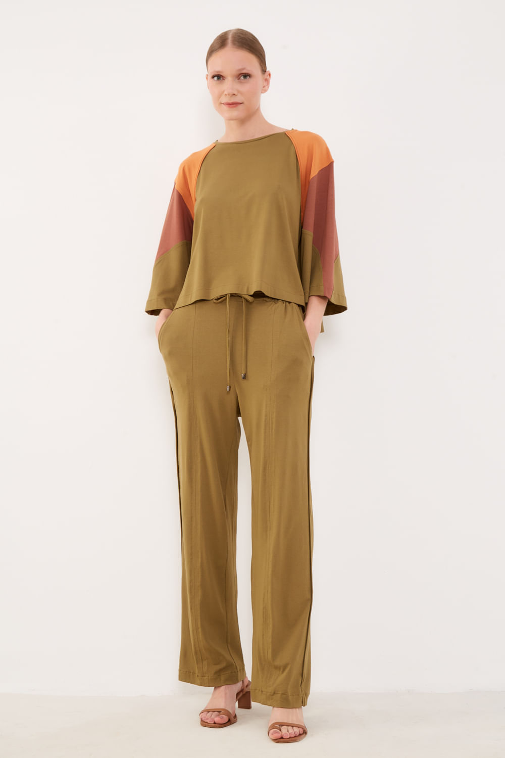 Calça Malha Mix - Verde Arruda