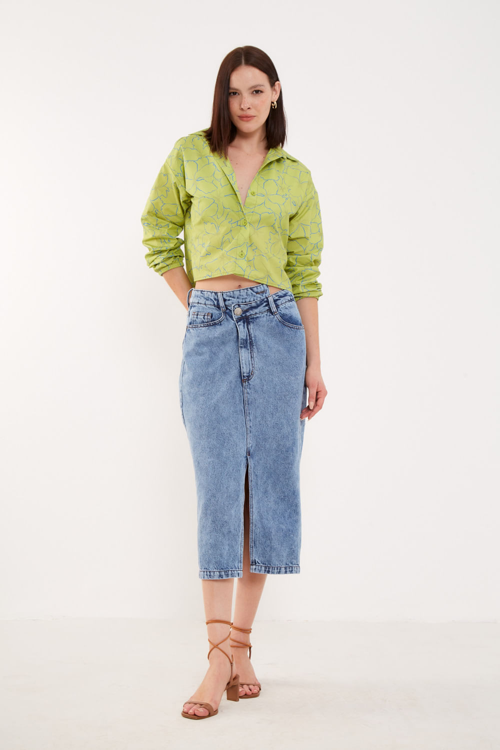 Camisa Estampa Floral Instante - Est Floral Instante