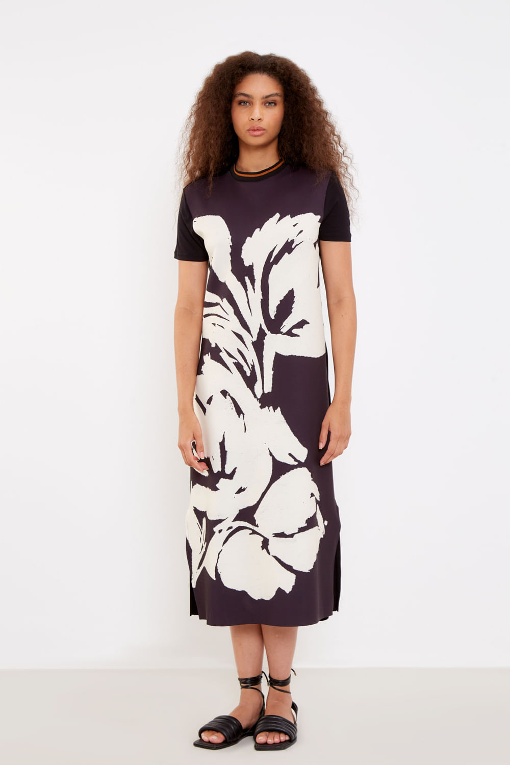 Vestido Malha Gardênia - Preto