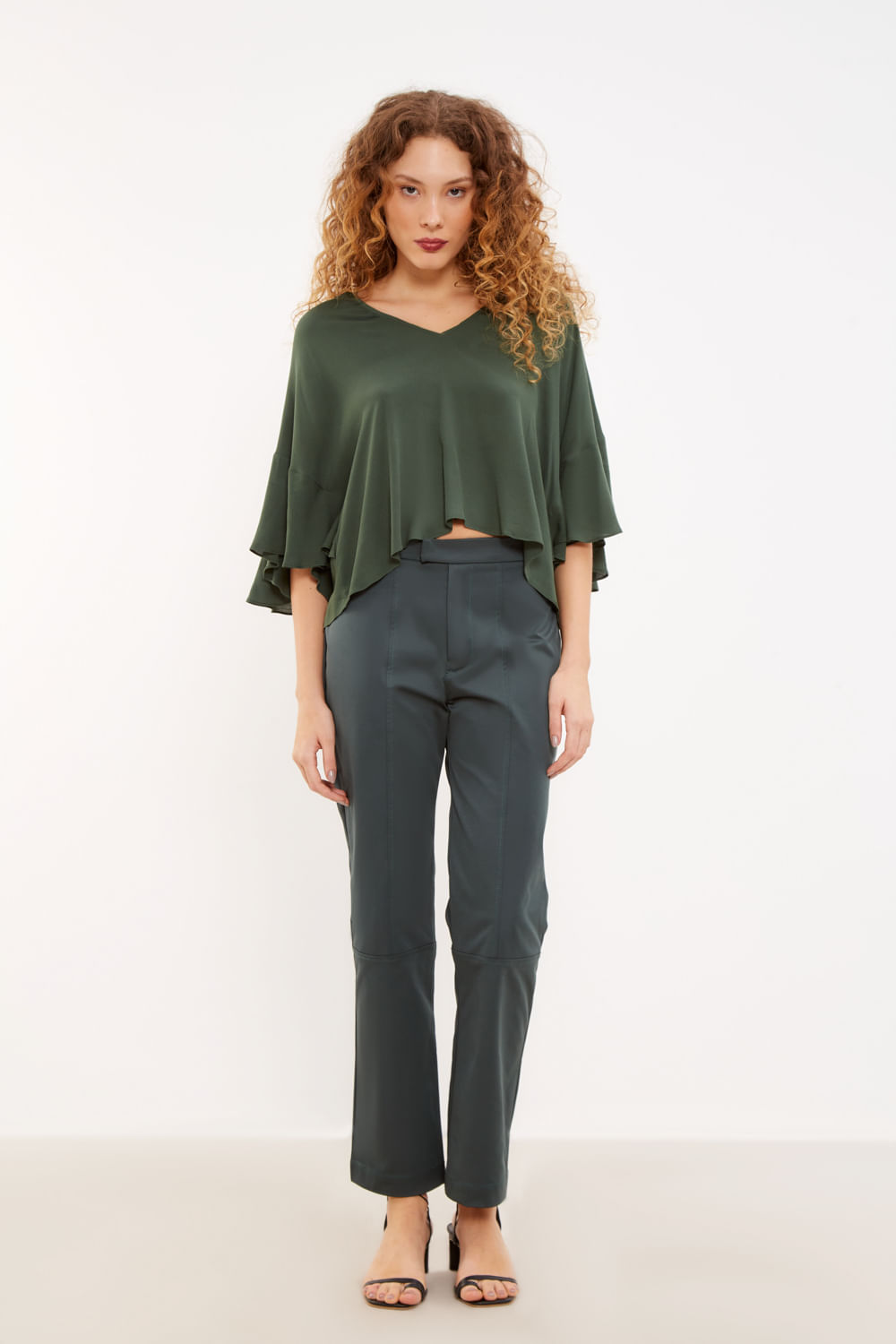 Calça Tecno Recortes - Verde