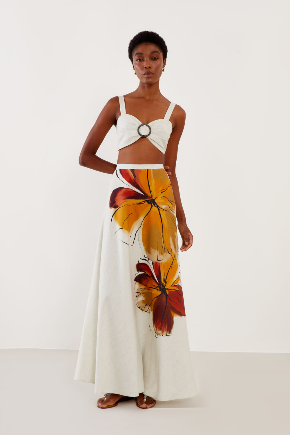 Top Estampa Lina Com Fivela - Est Lina Maxi