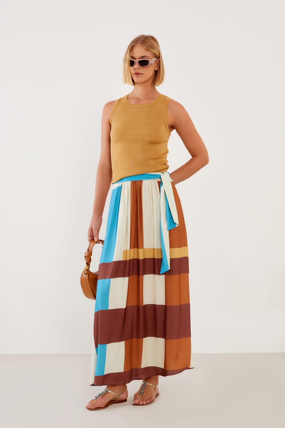 Regata Tricot Rayon - Ouro