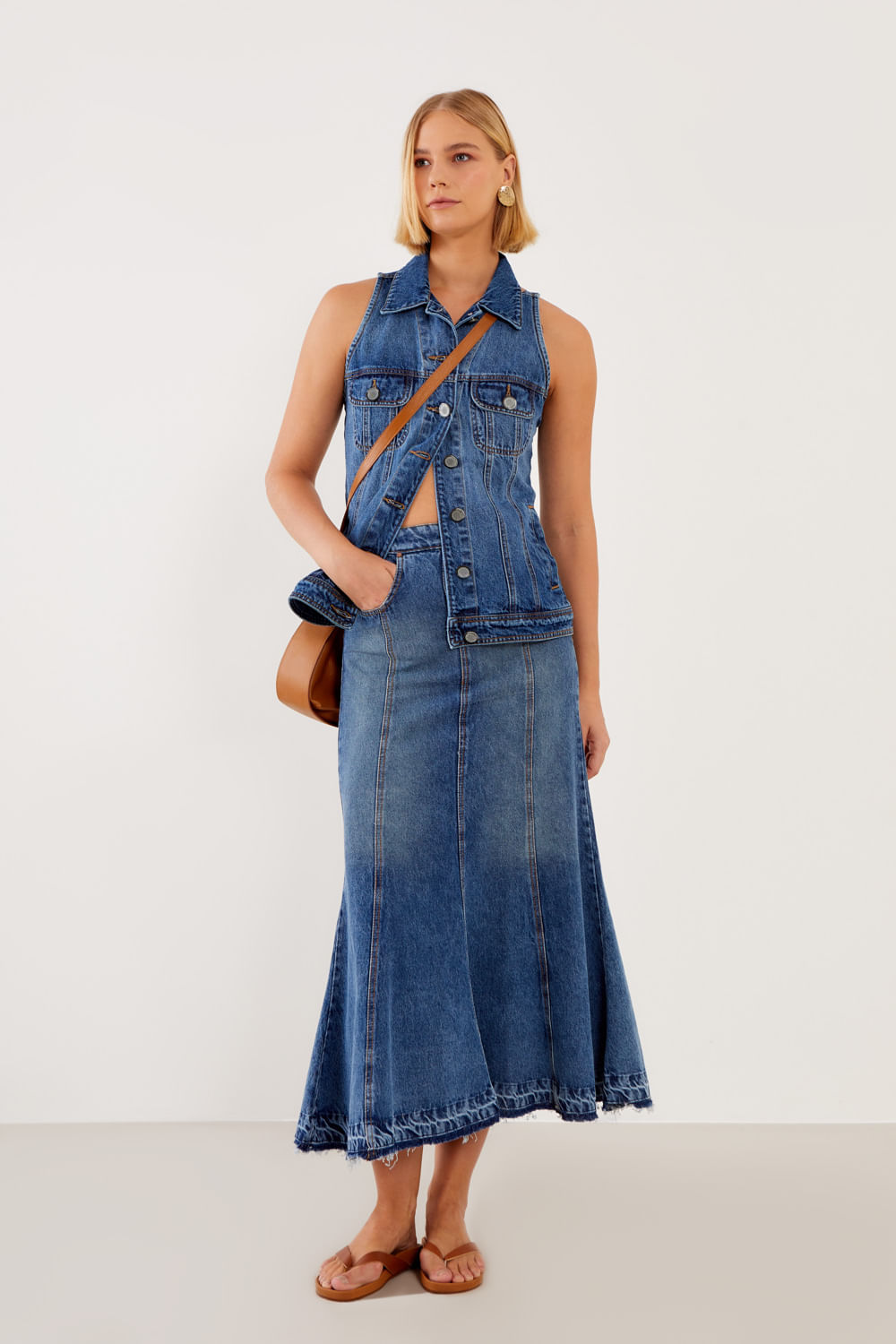 Saia Jeans Sereia - Jeans