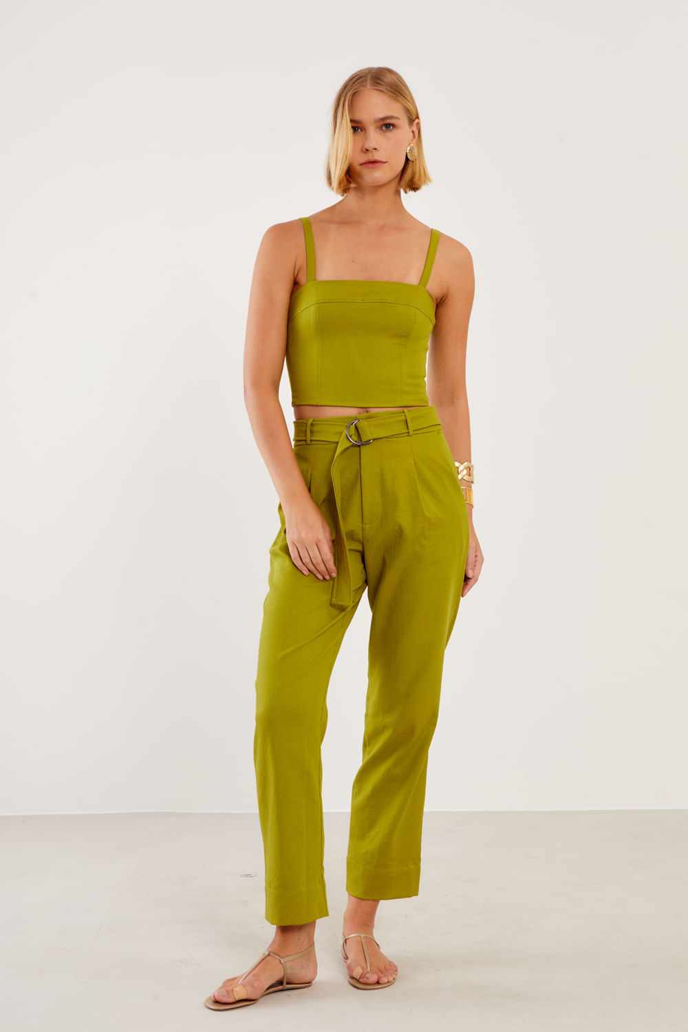 Top Alfaiataria Basic - Verde Olive