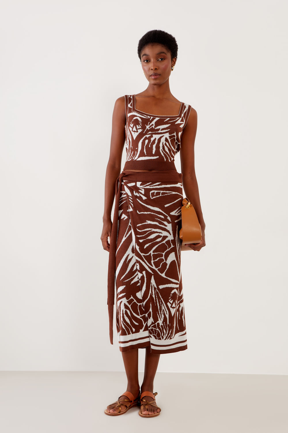 Saia Tricot Jacquard Estampa Amalfi - Est Amalfi