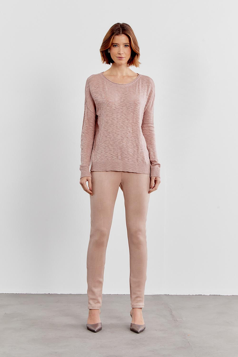 Calça Malha Legging - Rosê