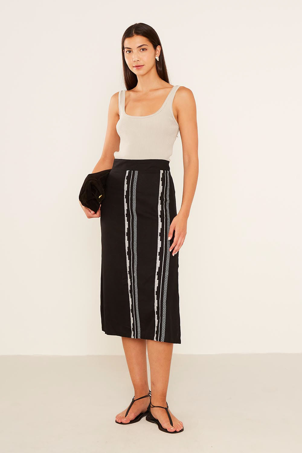 Regata Tricot Rayon Decotada - Off Cru Play