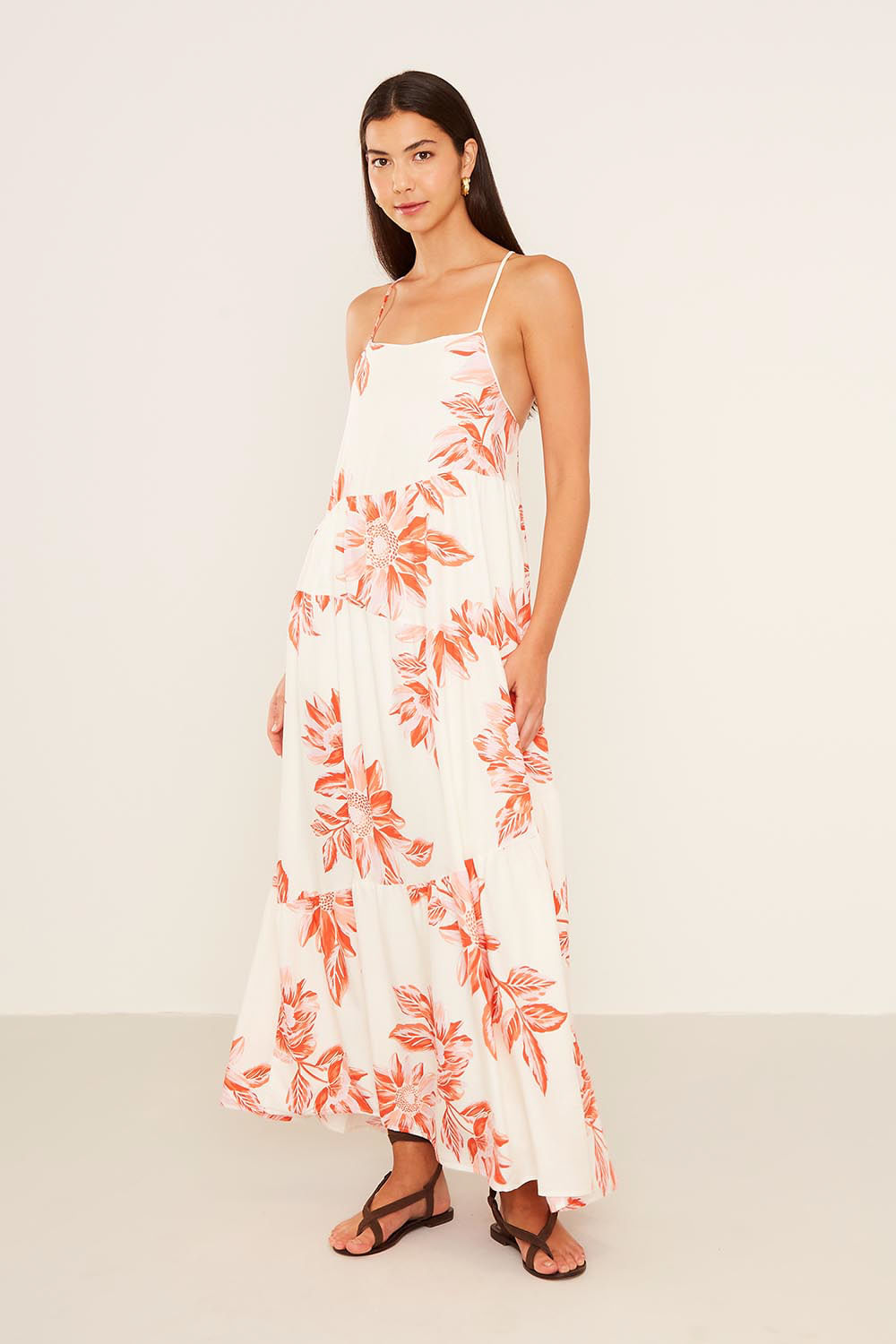 Vestido Midi Estampa Leveza - Est Leveza