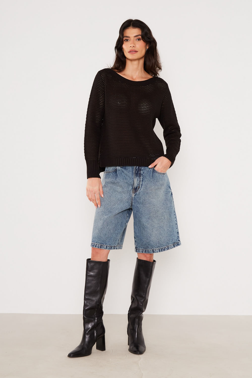 Bermuda Jeans Slouchy - Jeans