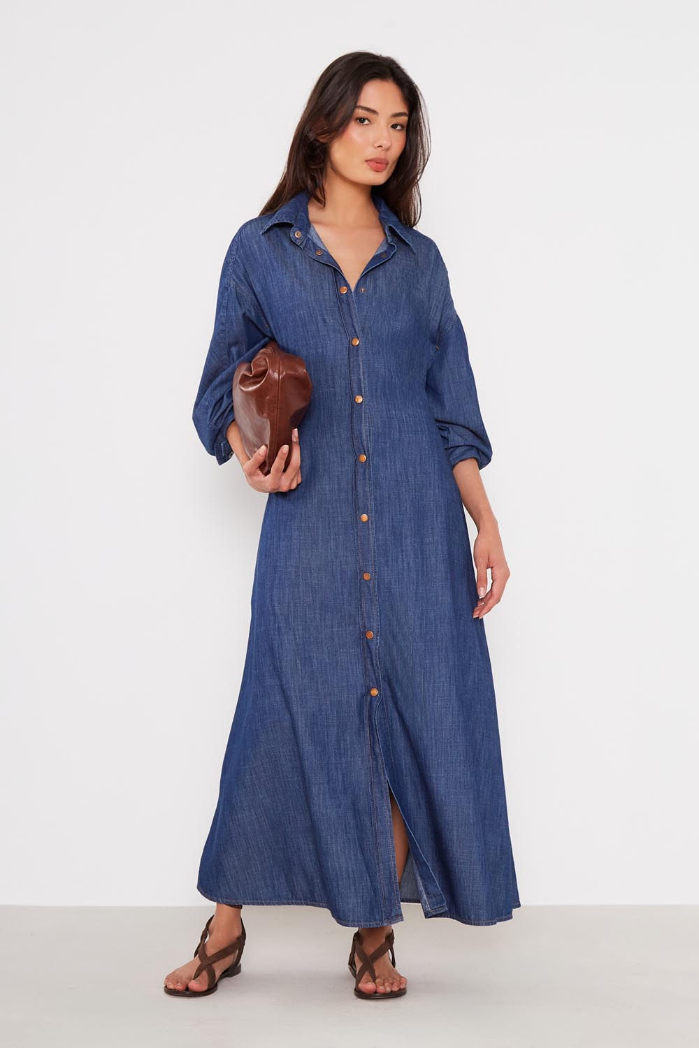 Vestido Jeans Chemise - Jeans