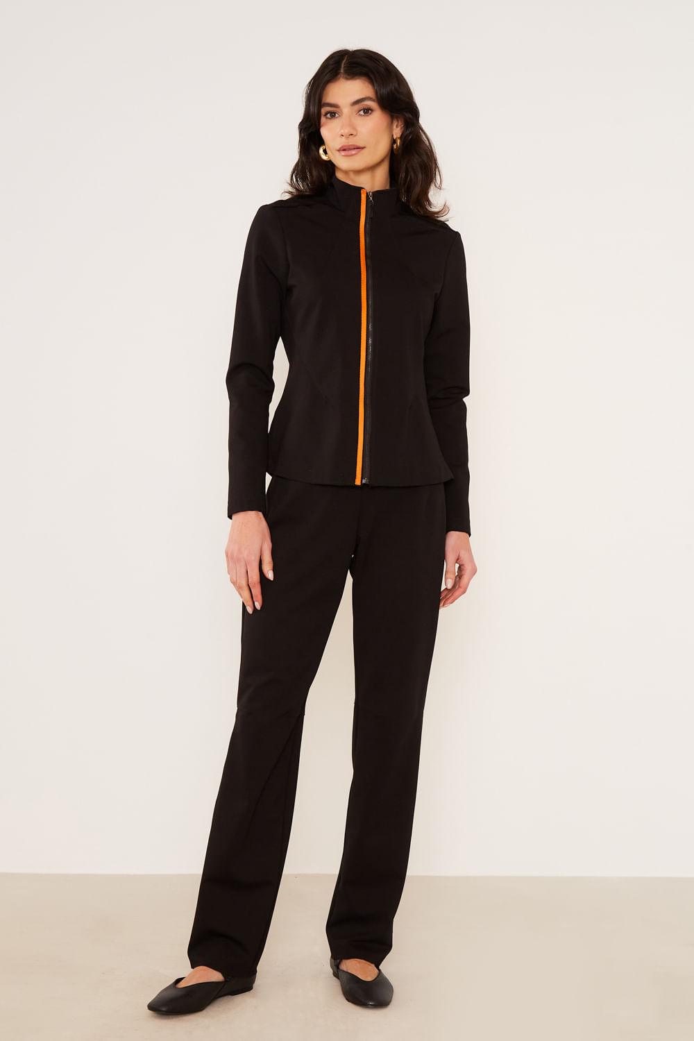 Jaqueta Malha Slim - Preto