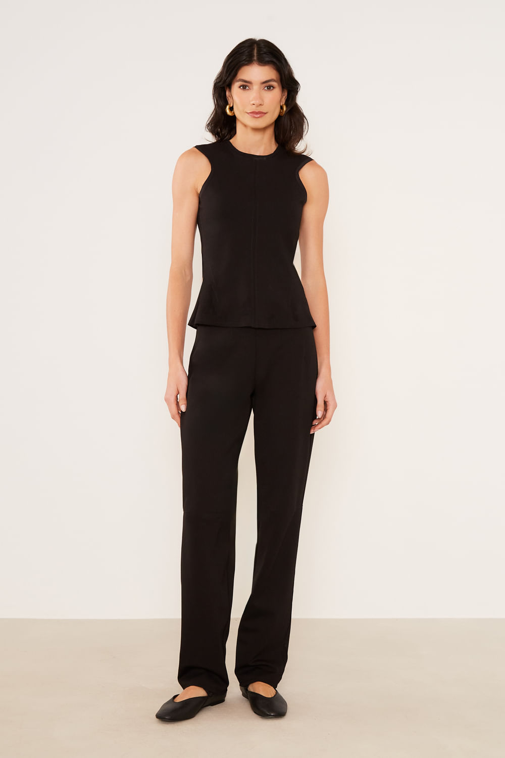 Blusa Malha Slim - Preto