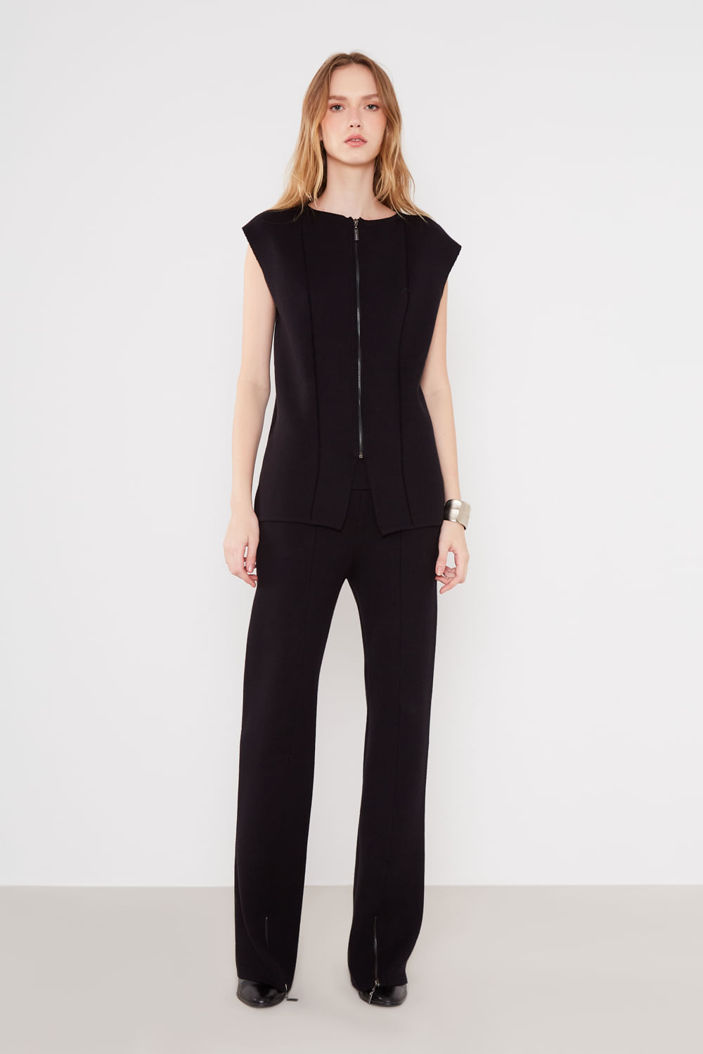 Calça Tricot Pala - Preto