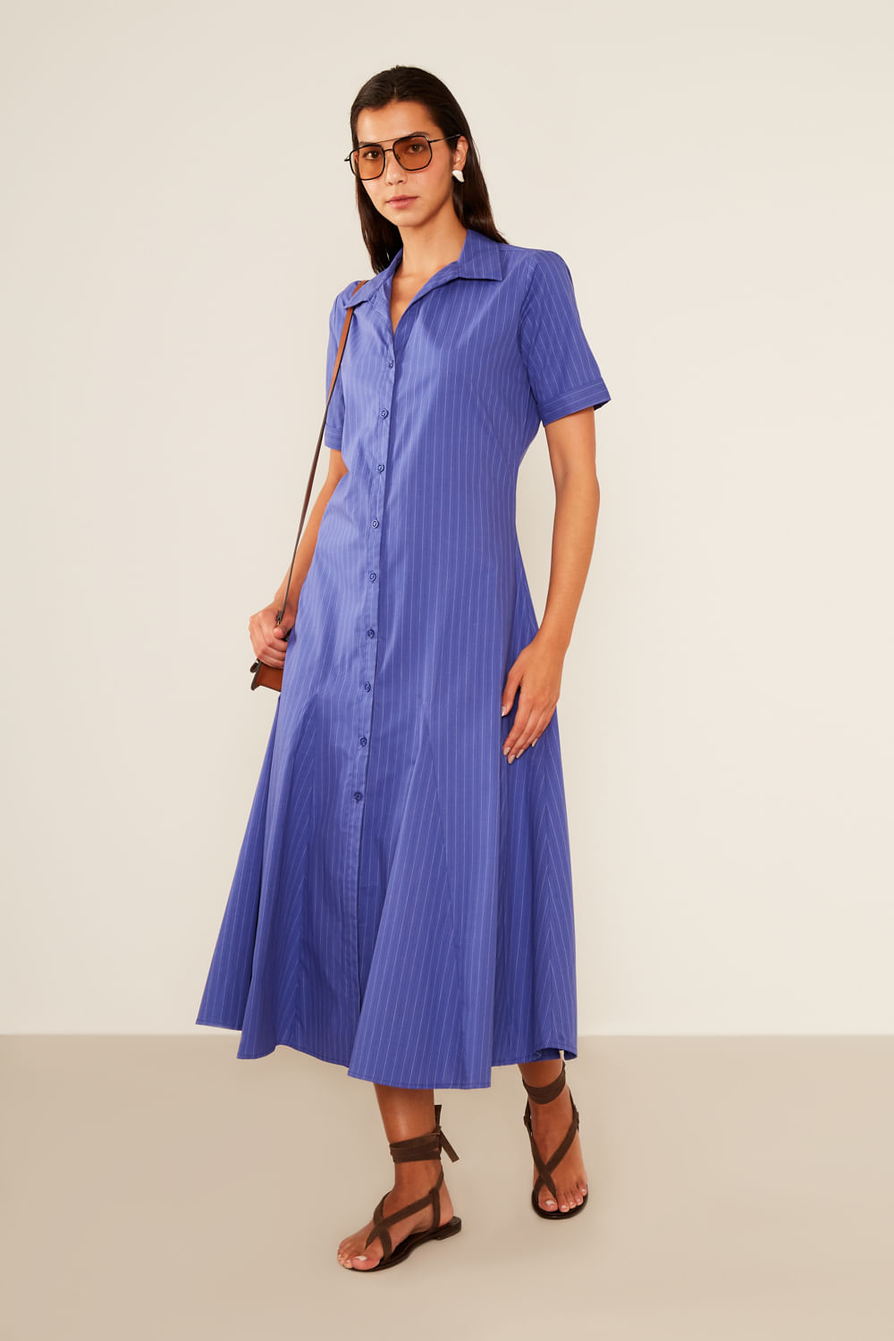 Vestido Listrado Casual - Listrado