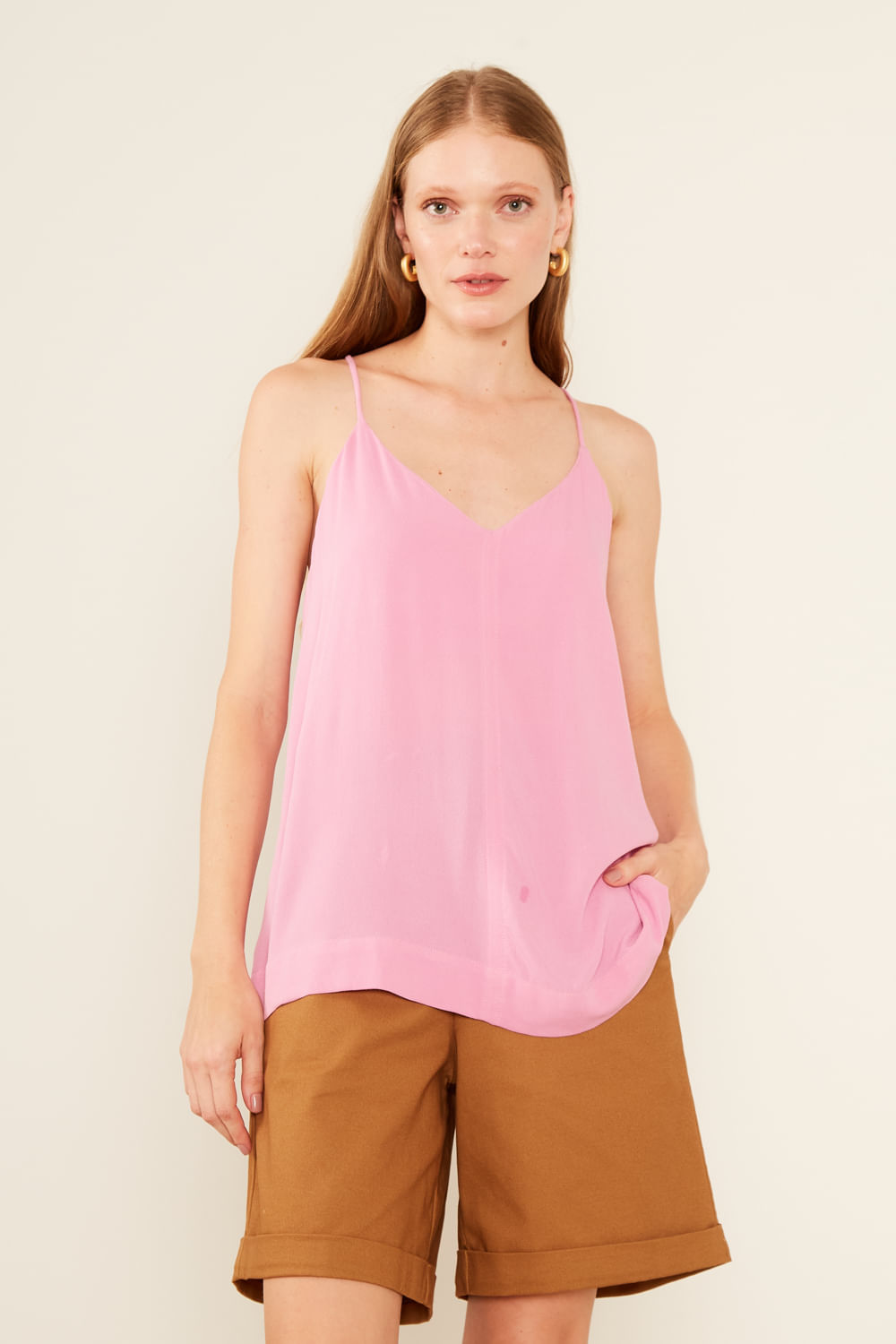 Regata Casual Fenda - Rosa Manha