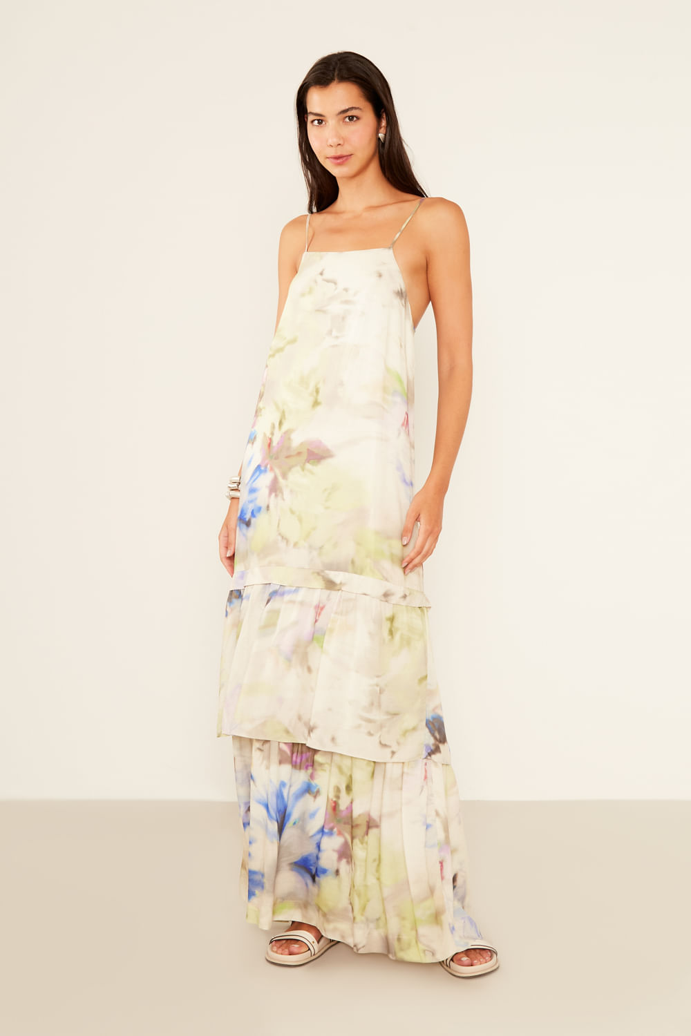 Vestido Alça Estampa Vic - Est Vic