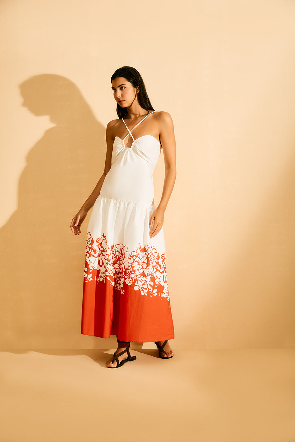 Vestido Recorte Estampa Iza - Est Iza