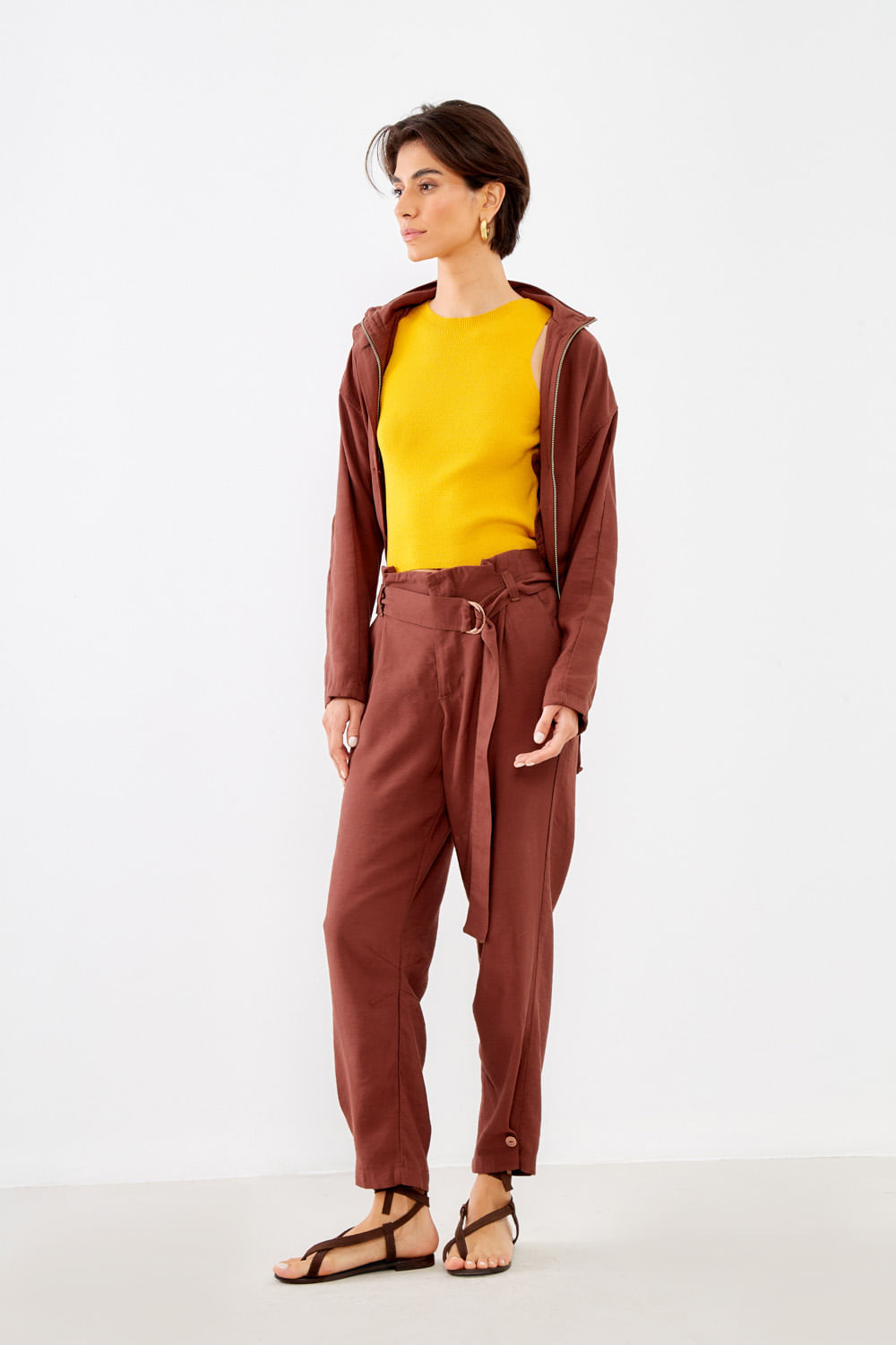 Regata Tricot Lisa - Caramelo