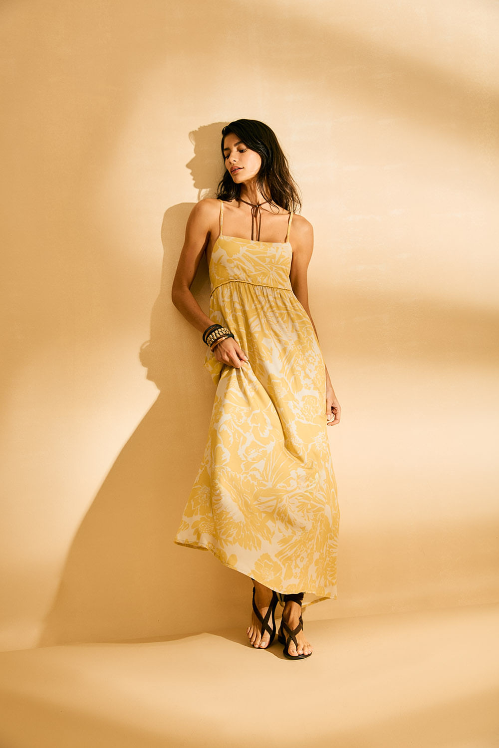 Vestido Midi Estampa Babi - Est Babi