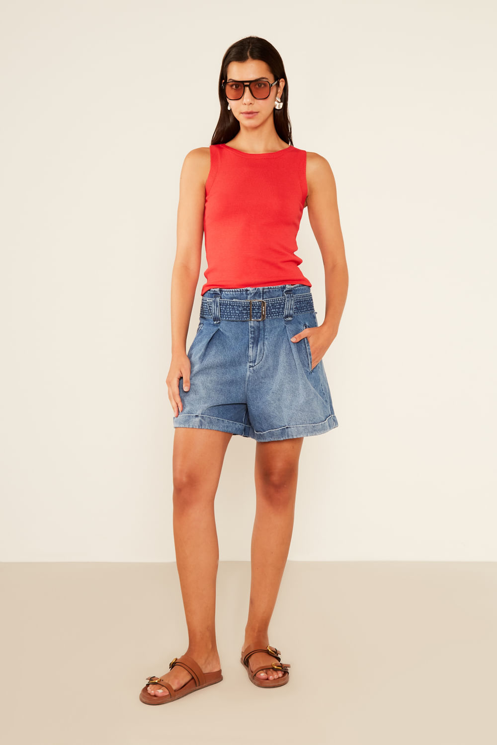 Regata Tricot Básica - Orange