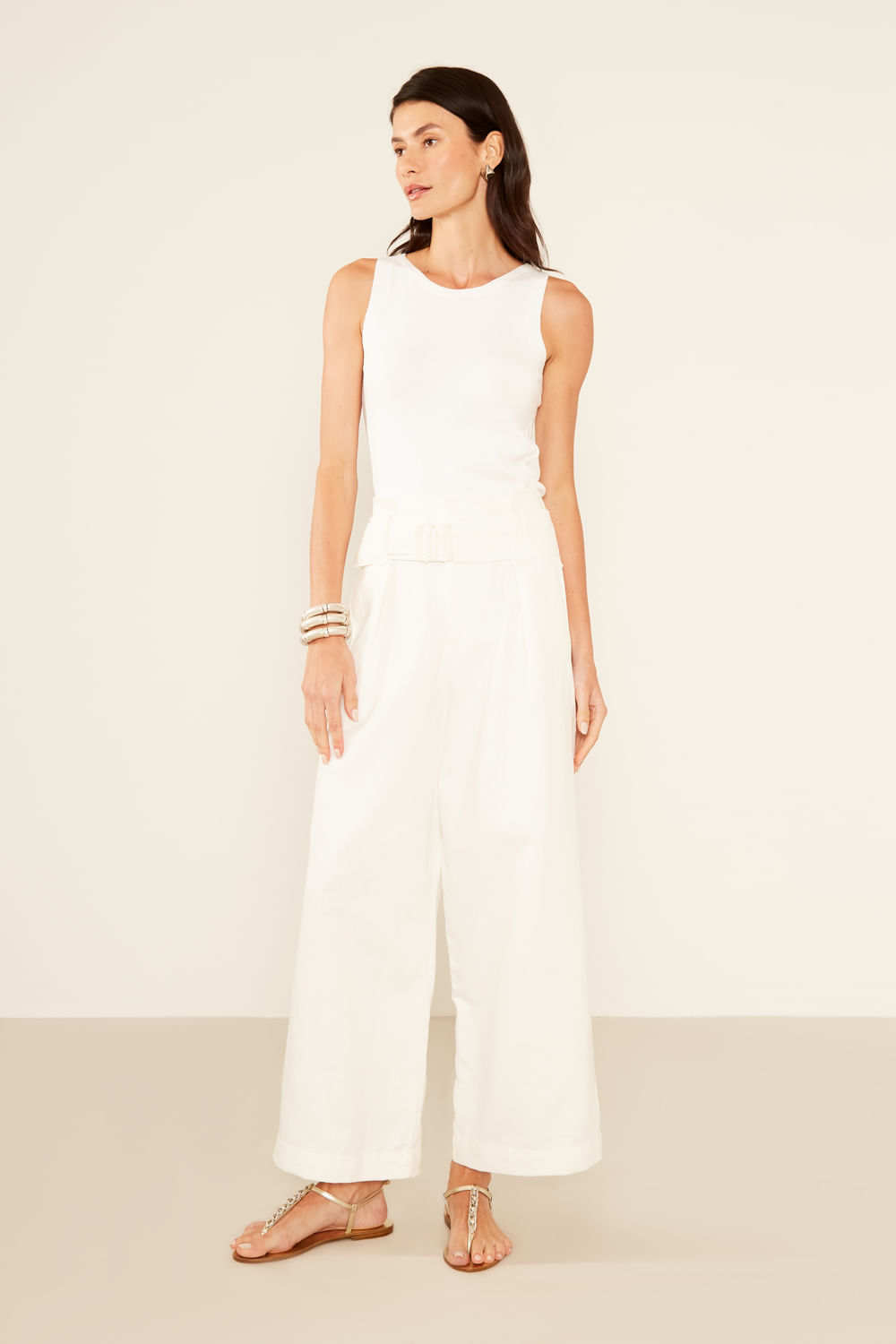Regata Tricot Básica - Off White
