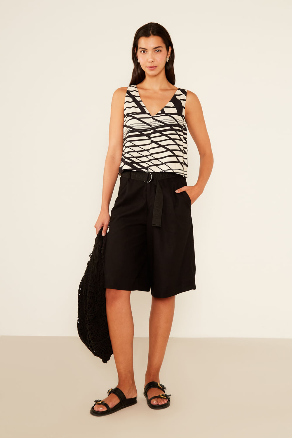 Blusa Alça Estampa Linie - Est Linie