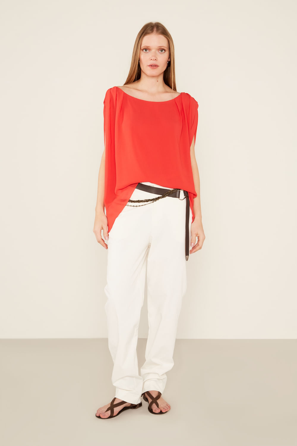Blusa Ampla Ggt - Orange