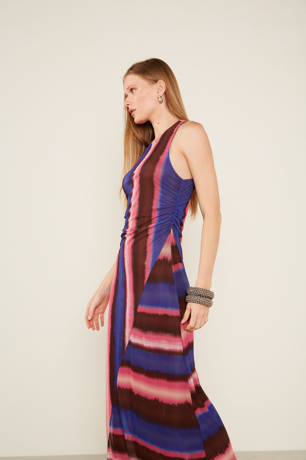 Vestido Tule Estampa Diniz Full - Est Diniz