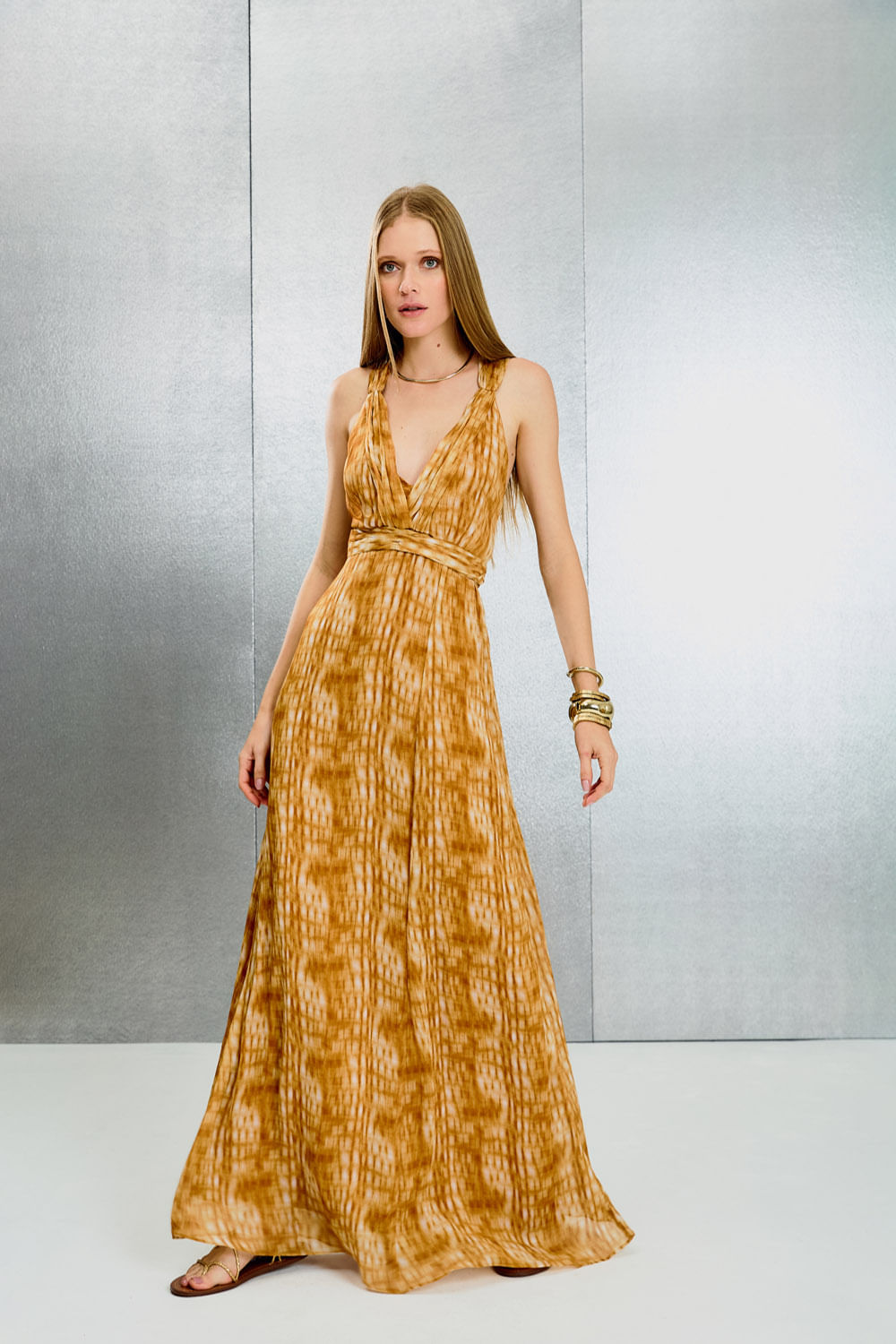 Vestido Longo Estampa Martina - Est Martina