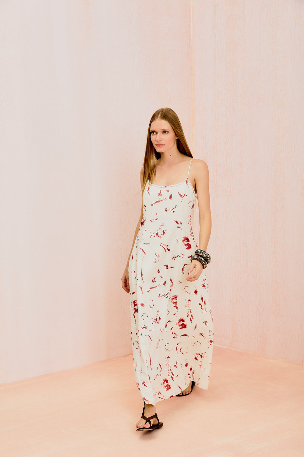 Vestido Midi Estampa Sandra - Est Sandra