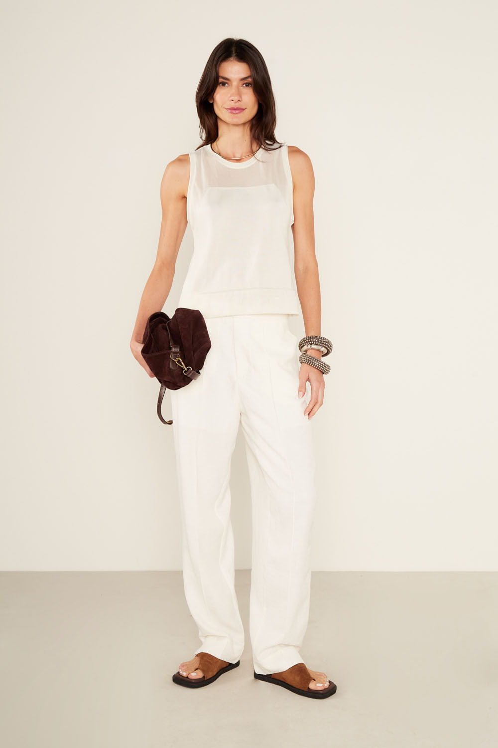 Regata Tricot Transp Rayon - Off White