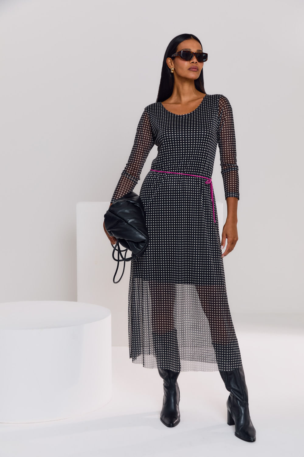 Vestido Malha Estampa Kari - Est Kari