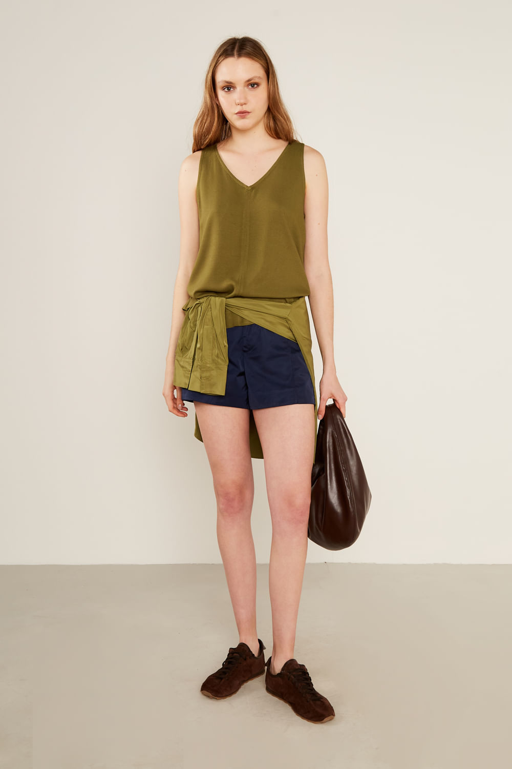 Blusa Decote v Recorte - Manjericao