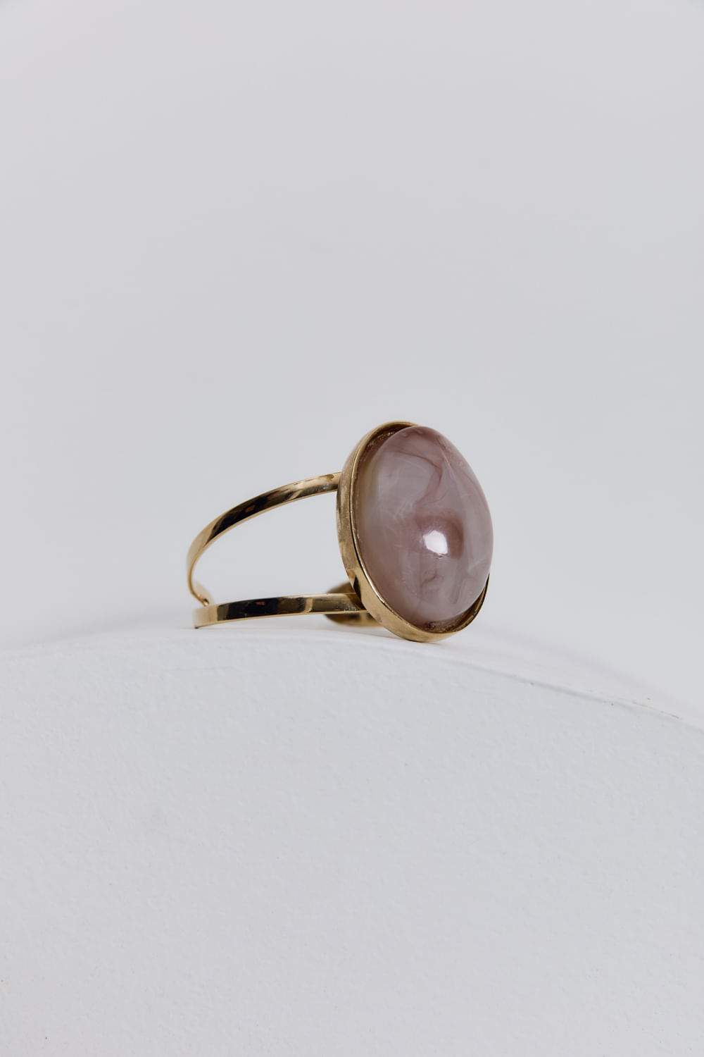 Bracelete Pedra Solitária - Dourado