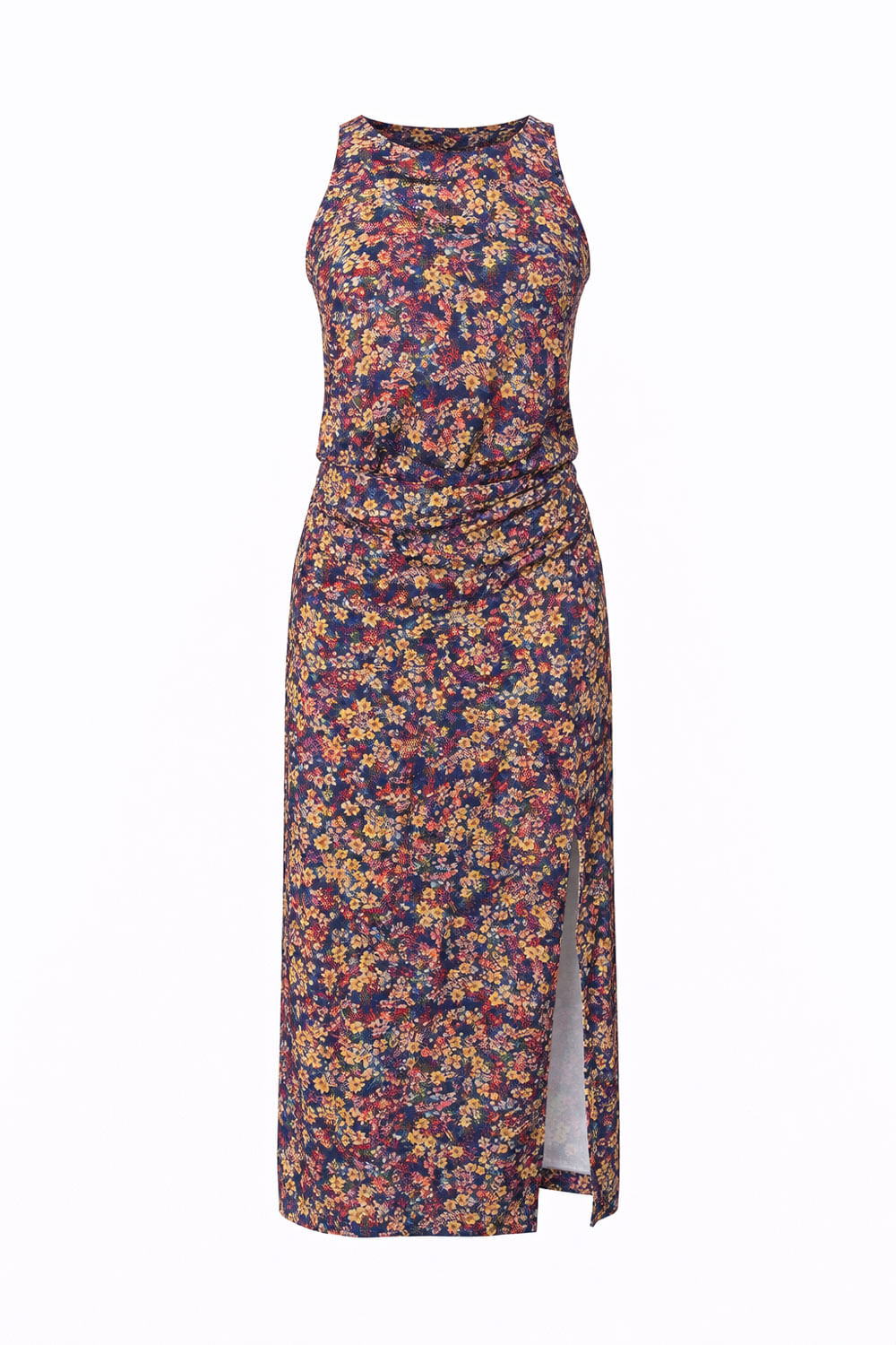 Vestido Malha Estampa Simpatia Azul - Est Simpatia Azul