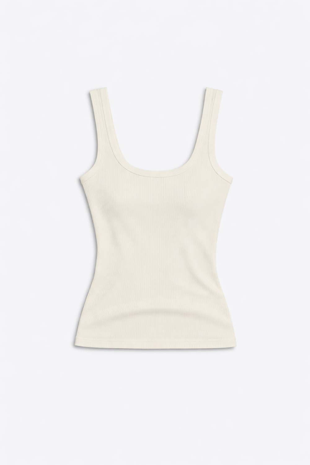 Regata Tricot Básica - Branco