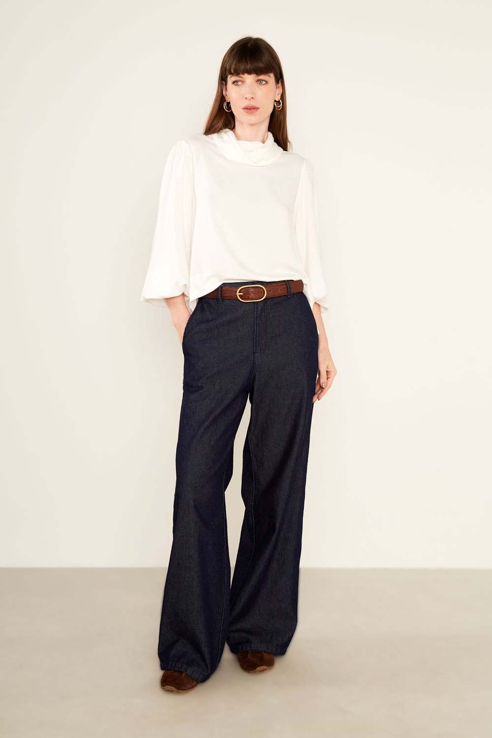 Blusa Casual Golão - Off White