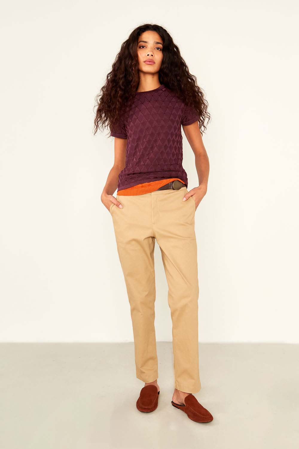 Calça Sarja Bolso Faca Ct - Khaki