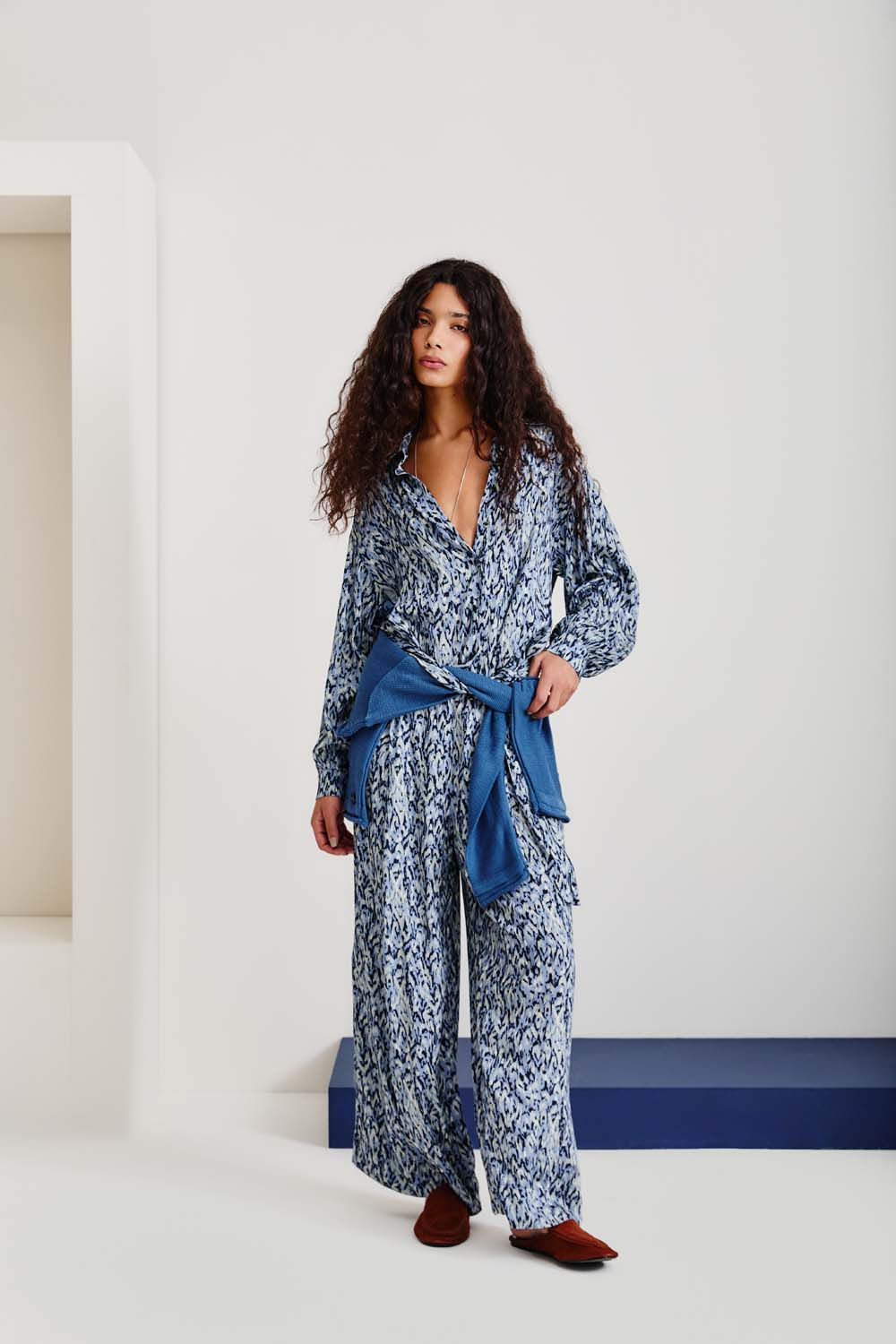 Camisa Estampa Maju - Est Maju Azul