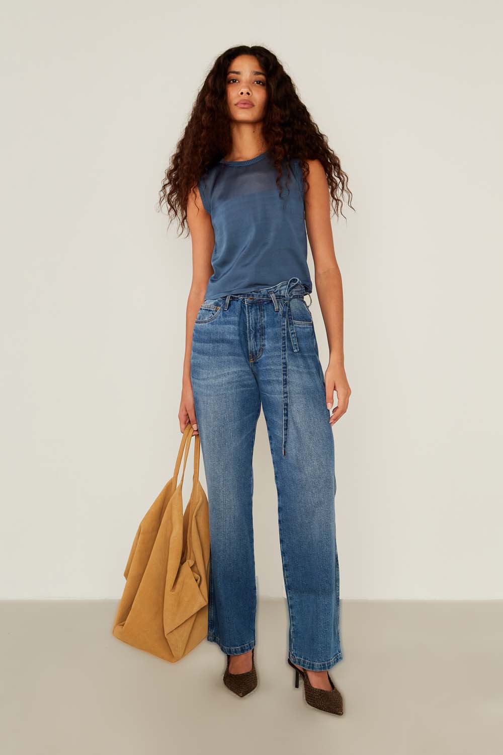 Regata Tricot Rayon - Azul Indy