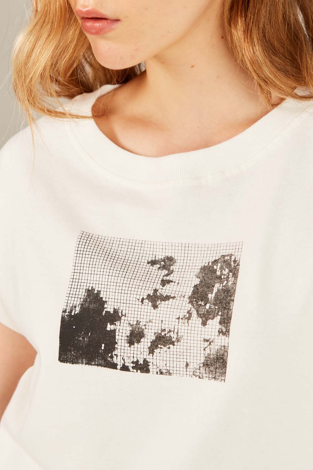 Blusa Malha Silk Line Grade - Off White