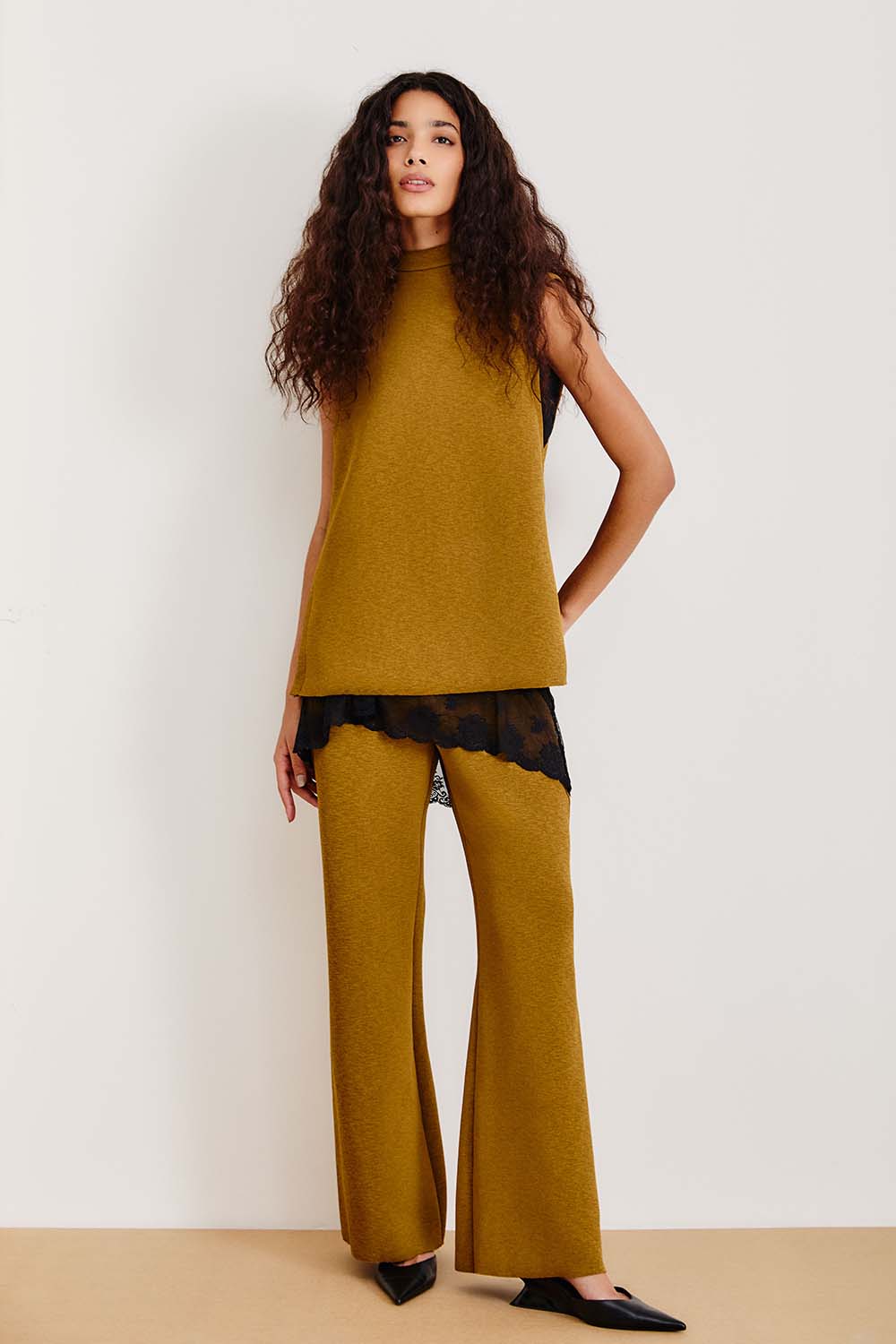Calça Malha Rústica - Marrom Bronze